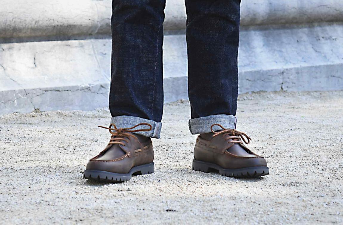 Bateau Waxy en cuir Stead | Cousu Goodyear & semelle Vibram