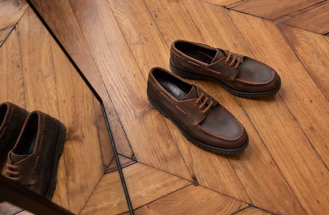 Bateau Waxy en cuir Stead | Cousu Goodyear & semelle Vibram