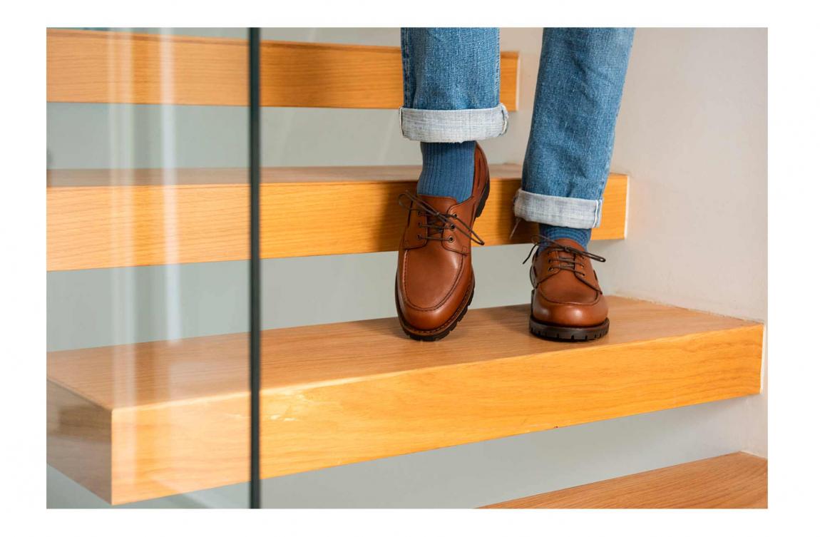 Bateau Fauve en cuir Haas | Cousu Goodyear & semelle Vibram