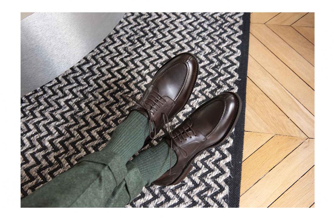 Derby Floch Espresso en cuir Haas | Cousu Goodyear - Semelles Vibram