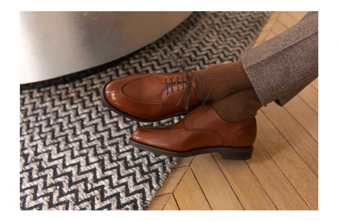 Derby Floch Fauve en cuir Haas | Cousu Goodyear - Semelles Vibram