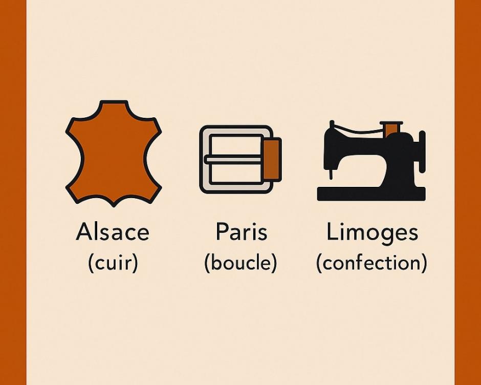 Une ceinture, trois savoir-faire français