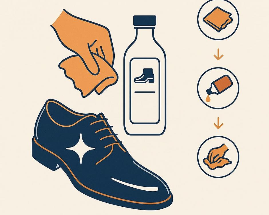 Comment utiliser le Vernis Rife sur des chaussures en cuir verni ?